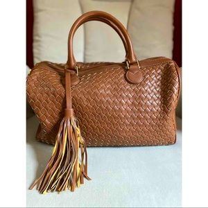 BANANA REPUBLIC Brown Faux Leather Handbag